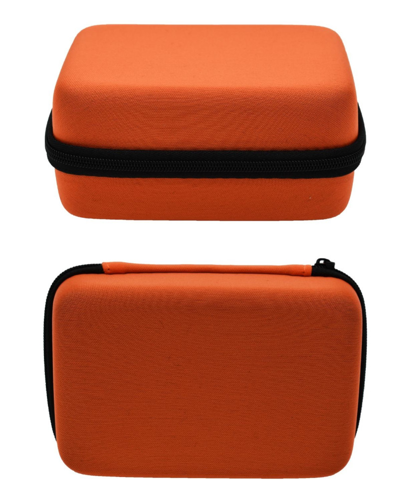 Boite de rangement coquée couleur orange 